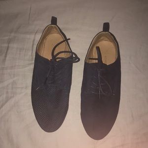 Blue loafers